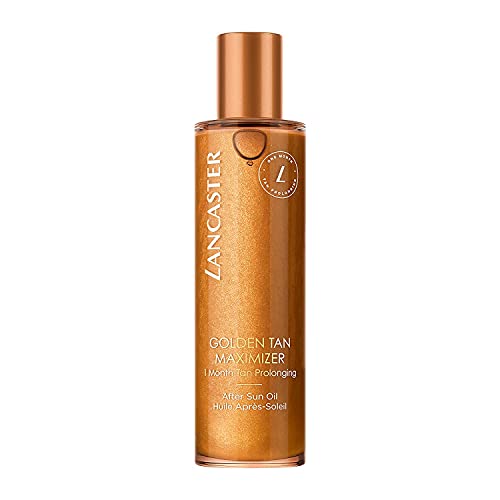 LANCASTER GOLDEN TAN MAXIMIZER – Aceite After Sun – Prolonga el bronceado hasta 1 mes – Para todo tipo de pieles – 150ml