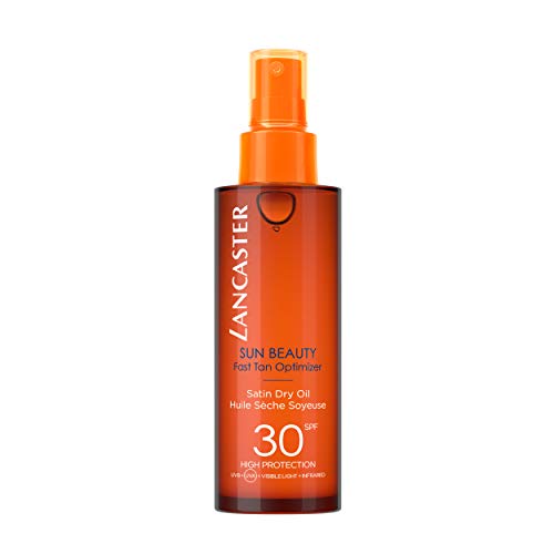 LANCASTER SUN BEAUTY – Aceite corporal - Acelera el bronceado- SPF30 - Para todo tipo de pieles - 150 ml