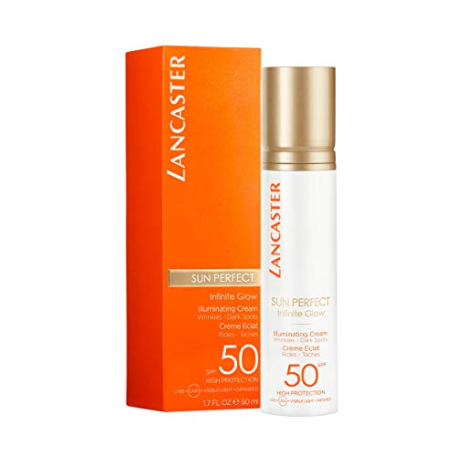 LANCASTER SUN PERFECT - Crema solar facial iluminadora - SPF50 - Para todo tipo de pieles - 50ml