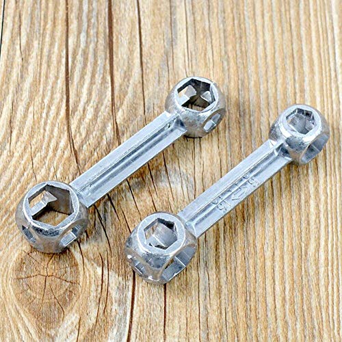 Lankater 10 in 1 Bike Portable Bicycle Repair Hexagon Hexagon Bone Shape Cycling Spanner Hex Key Torque Multifunction Anti-Rust Durable