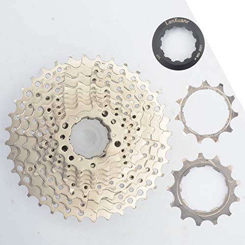 LANXUANR Cassette de Bicicleta de montaña de 10 velocidades para Bicicleta de montaña, Bicicleta de Carretera, súper Ligero (11-36T)