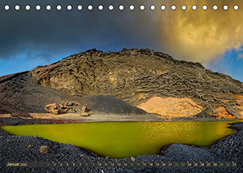 Lanzarote Feuerinsel im Atlantik (Tischkalender 2022 DIN A5 quer): Lanzarote eine vulkanisch geprägte Insel der Kanaren (Monatskalender, 14 Seiten )