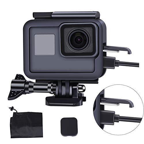 LARRITS Kit de accesorios para GoPro Hero 7 Hero 6 Hero 5 Hero 2018, funda protectora + Adaptador de montaje + tornillo largo + llave peque?a + bolso organizador