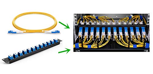LAZY SPORTS Fiber óptica cable SC/APC a SC/APC monomodo simplex 9/125,Operadores Movistar Jazztel Vodafone Orange Amena Masmovil Yoigo (5 M)