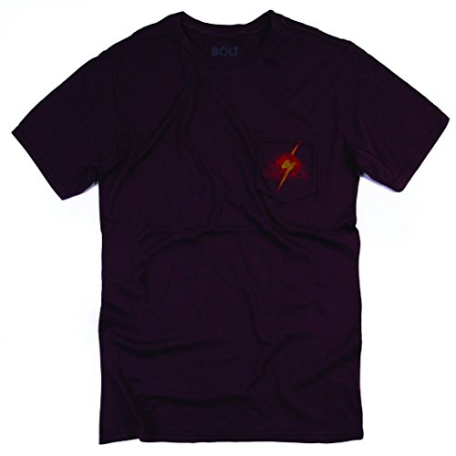 L.Bolt Stormy Logo Pocket Tee Mahagony Camiseta, Hombre, Multicolor (Granate), M
