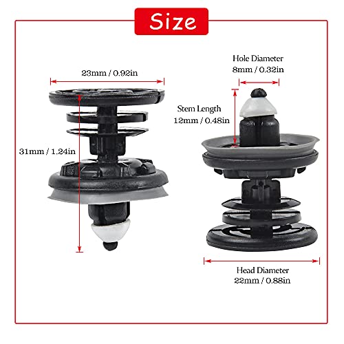 LCOUACEO 22 unidades de clips de fijación para paneles de puertas, para T5, Golf 5, 6, 7, A4, A5, A6