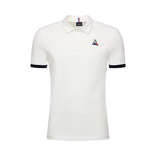 Le Coq Sportif ESS Polo SS Bicolore N°1 M, Hombre, New Optical White, 2XL