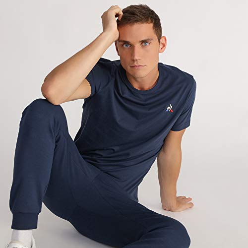 Le Coq Sportif ESS tee SS N°2 Camiseta, Hombre, Dress Blues, XS