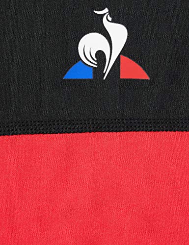 Le Coq Sportif N°3 Maillot Match MC Vintage Red/Black Camiseta, Mujer, S