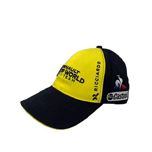 Le Coq Sportif Renault Cap Pilote N°3 Gorra, Unisex Adulto, Black/Empire Yellow, Talla Única