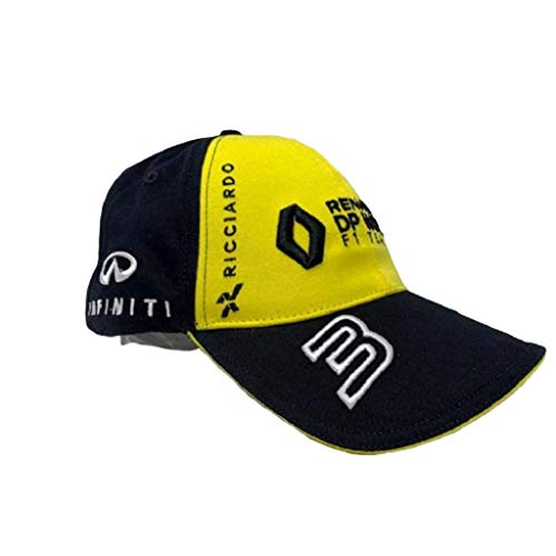 Le Coq Sportif Renault Cap Pilote N°3 Gorra, Unisex Adulto, Black/Empire Yellow, Talla Única