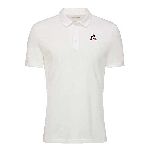 Le Coq Sportif Tennis Polo SS N°5 M, Hombre, New Optical White