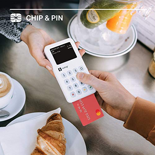 Lector para cobros con tarjeta con wifi y 3G de SumUp: Acepte tarjetas con chip y PIN, pagos contactless, Google Pay y Apple Pay; todo con un dispositivo independiente