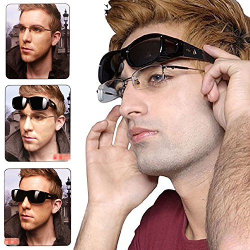 LEDING&BEST Gafas de sol deportivas polarizadas UV400,Gafas de Sol Para Colocar Sobre las Gafas Normales y de Lectura Hombre Mujer