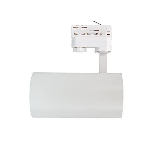LEDKIA LIGHTING Foco LED New d'Angelo Blanco 30W (CRI 90) LIFUD para Carril Trifásico Blanco Frío 5500K - 6000K