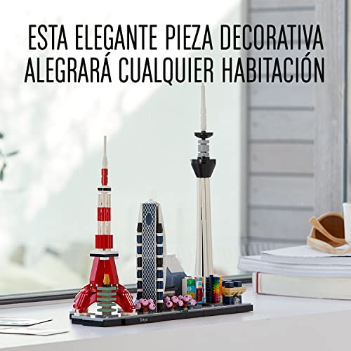 LEGO 21051 Architecture Skyline Collection Tokio, Set de Construcción, Modelo de Coleccionista, Maqueta Decorativa