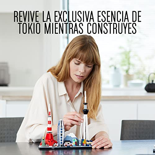 LEGO 21051 Architecture Skyline Collection Tokio, Set de Construcción, Modelo de Coleccionista, Maqueta Decorativa