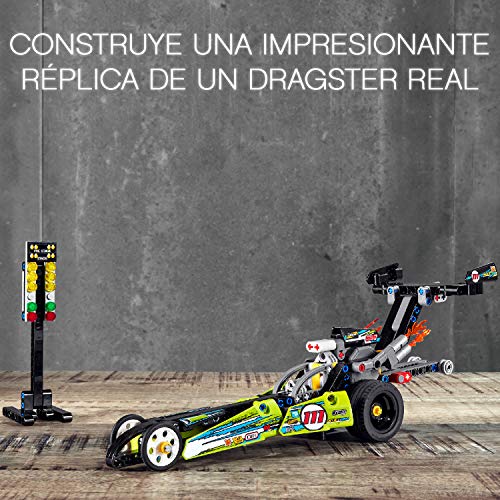 LEGO 42103 Technic Dragster Convertible 2 en 1, Coche de Juguete para Construir para Niños +7 años