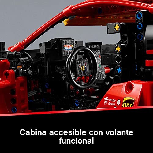 LEGO 42125 Technic Ferrari 488 GTE “AF Corse #51" Modelo de Coche de Carreras Exclusivo, Set de Construcción para Adultos