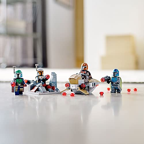 LEGO 75267 Star Wars Pack de Combate: Mandalorianos, Juguete de Construcción con 4 Mini Figuras con Blásteres