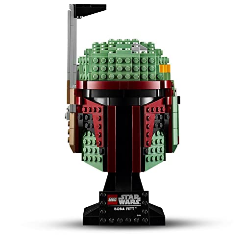 LEGO 75277 Star Wars Casco de Boba Fett, Set de Construcción para Adultos, Modelo de Coleccionista