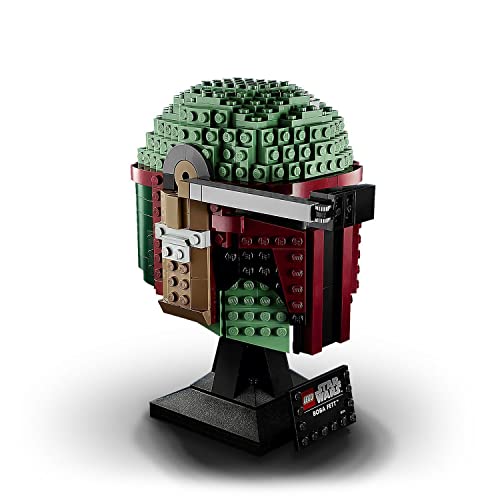 LEGO 75277 Star Wars Casco de Boba Fett, Set de Construcción para Adultos, Modelo de Coleccionista