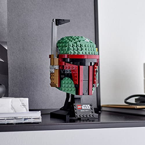 LEGO 75277 Star Wars Casco de Boba Fett, Set de Construcción para Adultos, Modelo de Coleccionista