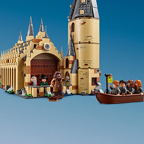 LEGO 75954 Harry Potter Gran Comedor de Hogwarts, Juguete de Construcción con Torre de 4 Plantas, una Bote y 10 Mini Figuras