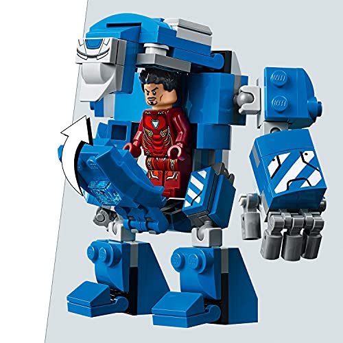 LEGO 76125 Super Heroes Iron Man: Sala de Armaduras, Juguete de Construcción con Colección de Trajes de Combate de Tony Stark