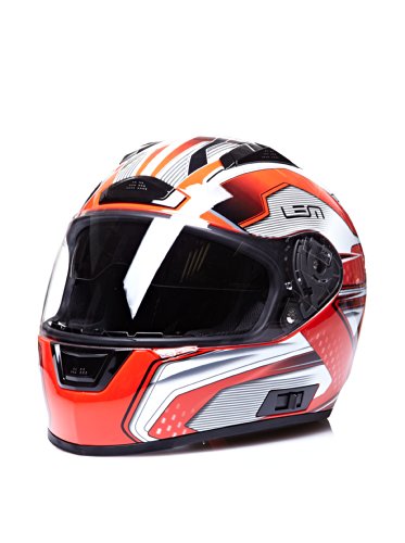 LEM HELMETS Casco Race Rojo XL (61 cm)