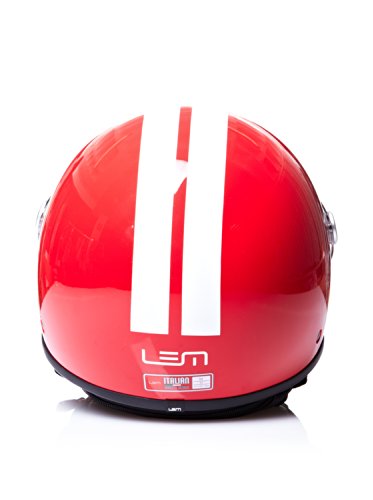 LEM HELMETS Casco Roger Gofast Rojo/Blanco L (58 cm)