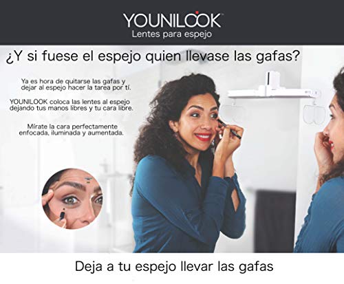 LENTES GRADUADAS DE AUMENTO PARA MAQUILLAJE Y CUIDADO FACIAL"YOUNILOOK"