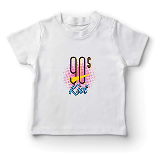 lepni.me Camiseta para Niño/Niña Música Kid Retro de los 90 Me encantan los Noventa Guárdalo Vieja Escuela (14-15 Years Blanco Multicolor)