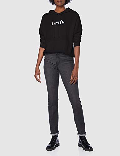 Levi's Graphic Standard Sudadera, Hoodie New Logo II Caviar, L para Mujer