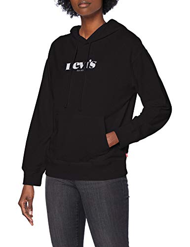 Levi's Graphic Standard Sudadera, Hoodie New Logo II Caviar, L para Mujer