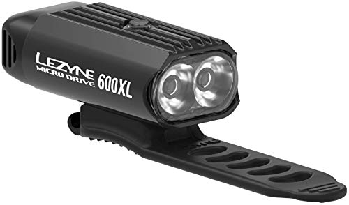 Lezyne Micro 600 XL - Iluminación para Bicicleta (LED, Recargable, USB, Unisex), Unisex Adulto, Color Negro, tamaño FR : Taille Unique (Taille Fabricant : t.One sizeque)