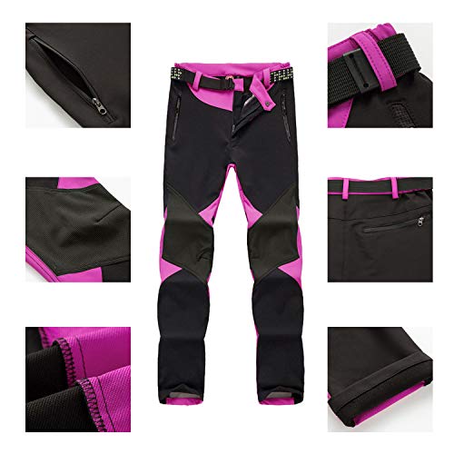 LHHMZ Mujeres Pantalones Impermeables de Senderismo Transpirable Ligero Deportes al Aire Libre Secado rápido Pantalones Trekking De Escalada