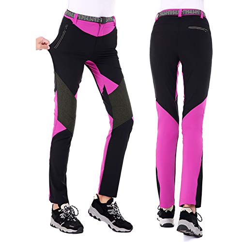 LHHMZ Mujeres Pantalones Impermeables de Senderismo Transpirable Ligero Deportes al Aire Libre Secado rápido Pantalones Trekking De Escalada