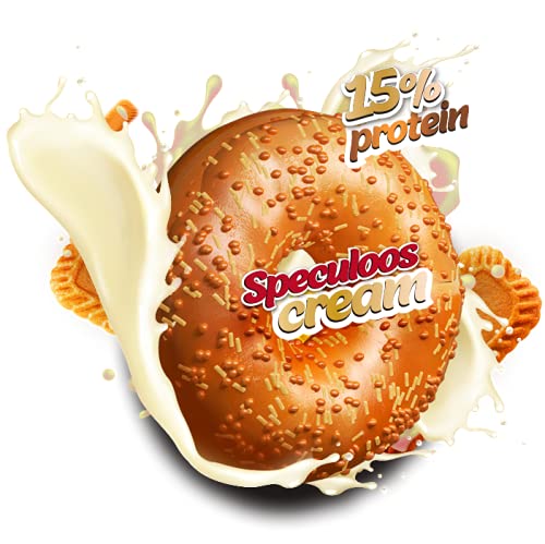 Life Pro Fit Food Bagel Speculoos Cream 70g | Snack en forma de bagel, con sabor a Speculoos y crema de chocolate blanco | Alternativa dulce y saludable