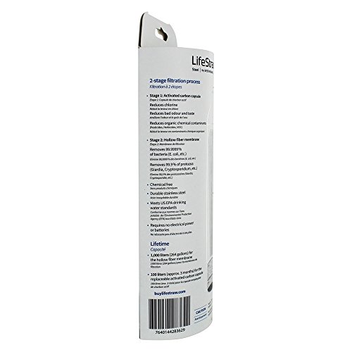 Lifestraw Go Filtro 2-Etapa-Reemplazo Para Go (2-Stufig) Filtro Blanco, Weis, M