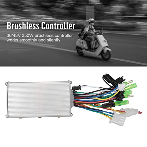 Linel Controlador Sin Escobillas De Aleación De Aluminio, Controlador De Motor Sin Escobillas 36v/48v 350w para Scooter De Bicicleta Eléctrica para Bicicleta Eléctrica Scooter