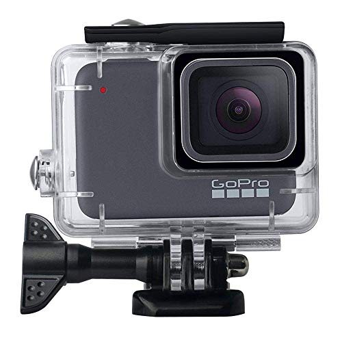 Linghuang Carcasa Impermeable para GoPro Hero 7 Silver/White, la Funda Protectora Incluye Soporte y Tornillo para la cámara de acción (Incompatible con GoPro Hero 7 Black)