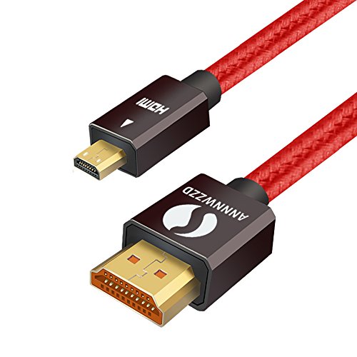 LinkinPerk - Cable micro-HDMI a HDMI, alta velocidad, Compatible con Ethernet, 3D, 4K y retorno de audio
