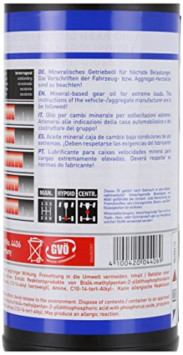 Liqui Moly 4406 Aceite Para Engranajes Hipoides, GL5, SAE, 80W-90, 1 L