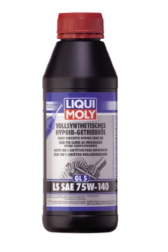 Liqui Moly 4421 Aceite 100 % Sintético Para Engranajes Hipoides, Gl5, Ls, Sae, 75W-140, 1 L + 4420 Aceite 100 % Sintético Para Engranajes Hipoides, Gl5, Ls, Sae, 75W-140, 500 Ml