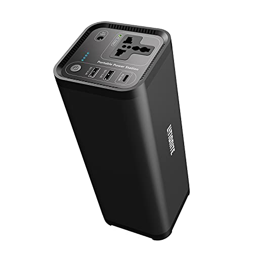 Litionite Hurakan 200W / 46.400mAh Power Bank/Batería Externa/Mini Generador de energía portátil - 1x AC toma de corriente - 2x USB - 1x Type-C - Cargador para Smartphone/Notebook/Ordenador/CPAP/Drone