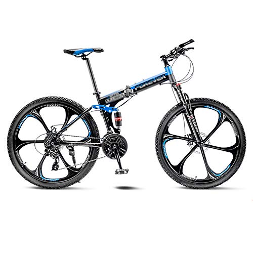 LIUCHUNYANSH Mountain Bike Bicicleta para Joven Las Bicicletas MTB MTB Camino de la Bicicleta Plegable de los Hombres de 21 Pulgadas, Llantas de Velocidad 24/26 for Mujer for el Adulto