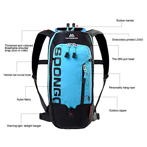 Lixada Mochila de Ciclismo MTB Hidratación Transpirable 6L Bolsas de BicicletaImpermeables con Cubierta de Lluvia Mochila de Bicicleta de Carretera Portador de Agua