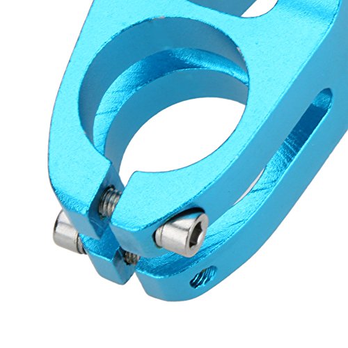 Lixada Vástago de Manilar de Bicicleta Ciclismo MTB Bici de Montaña Aleación de Aluminio 31.8mm MTB Carretera Bicicleta Vástago (Azul 1)