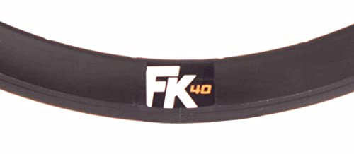 llanta bicicleta fixie FK40 14-622 32, perfil 40mm color negra post-adz CNC…s (32, negra adz. CNC)